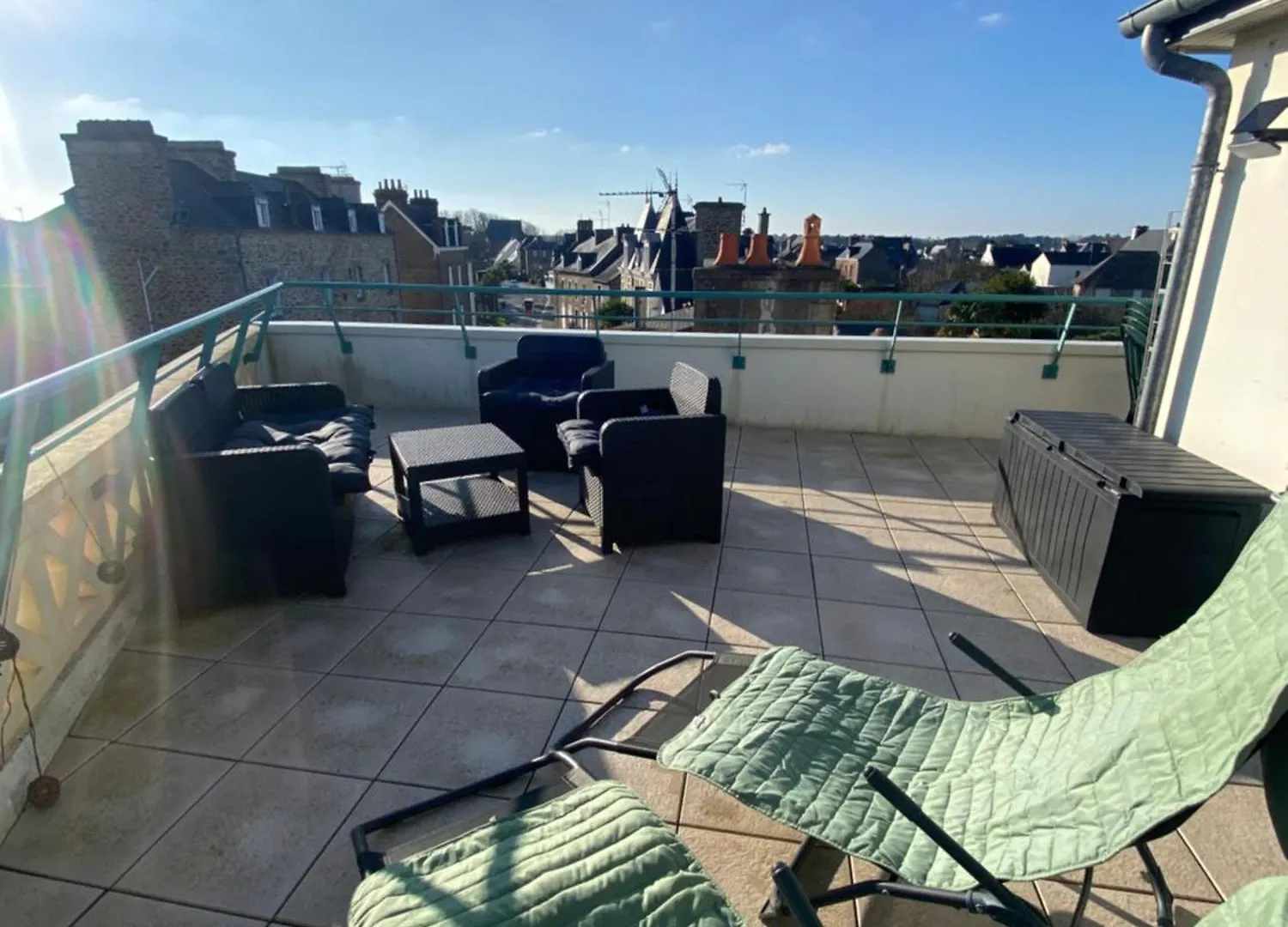 Joli Toit Terrasse Le Celtic Lägenhet Dinard
